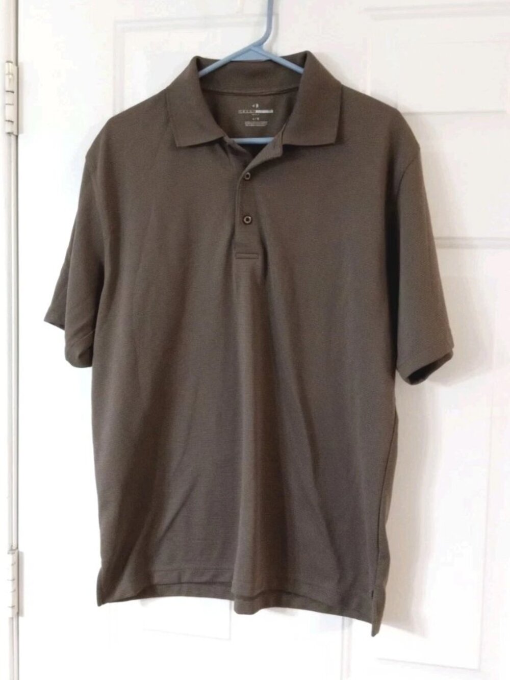 Grand Slam Golf Dark Gray Polo Shirt Men's Size Large Textured Material